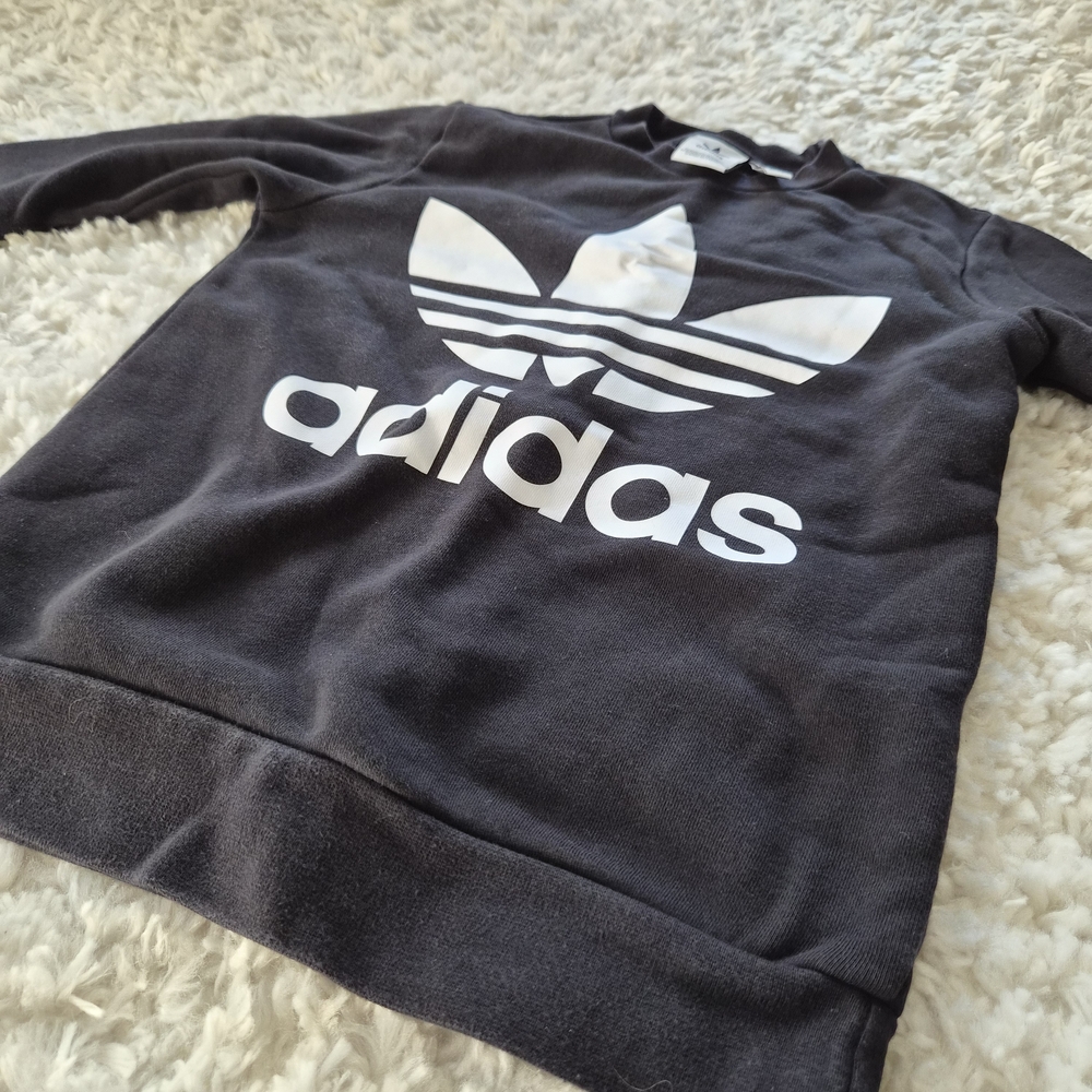 ☆5/$15☆Adidas Originals Black Trefoil Sweatshirt – Youth 9–10Y - Picture 9 of 14